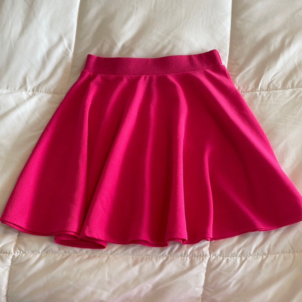 Pink forever 21 skater skirt only worn once